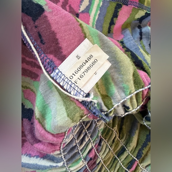 Xhilaration Boho Braided Strap Elastic Waist Multicolor  Relaxed Top Shirt - Picture 4 of 9